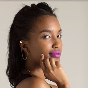 18K Gold Plated Chained Ear Cuff / Stud Earring